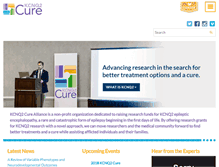 Tablet Screenshot of kcnq2cure.org